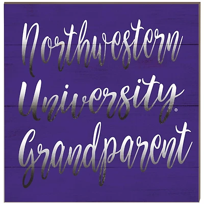 Northwestern Wildcats 10'' x 10'' Grandparent Plaque
