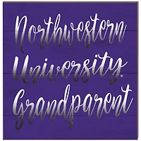 Northwestern Wildcats 10'' x 10'' Grandparent Plaque