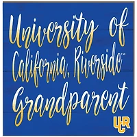 UC Riverside Highlanders 10'' x 10'' Grandparent Plaque