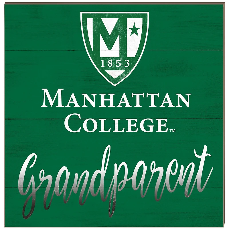Manhattan Jaspers 10'' x 10'' Grandparent Plaque