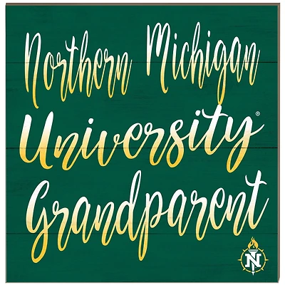 Northern Michigan Wildcats 10'' x 10'' Grandparent Plaque