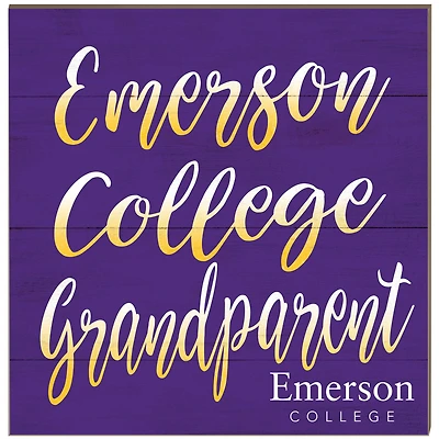 Emerson College Lions 10'' x 10'' Grandparent Plaque