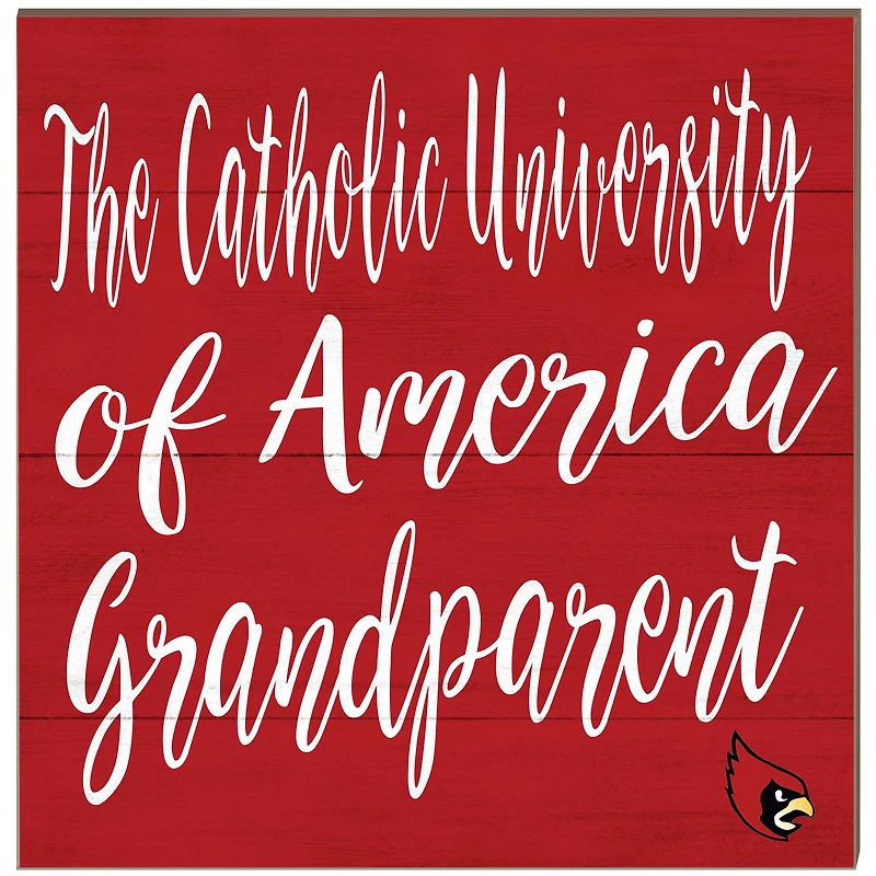 Catholic University Cardinals 10'' x 10'' Grandparent Plaque