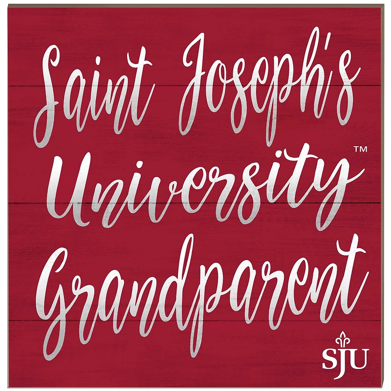 Saint Joseph's Hawks 10'' x 10'' Grandparent Plaque