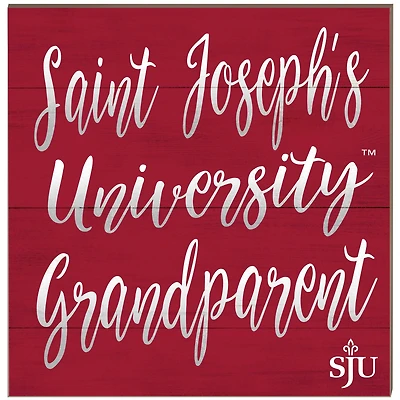 Saint Joseph's Hawks 10'' x 10'' Grandparent Plaque