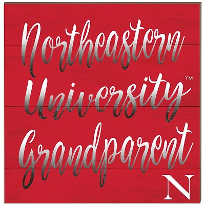 Northeastern Huskies 10'' x 10'' Grandparent Plaque