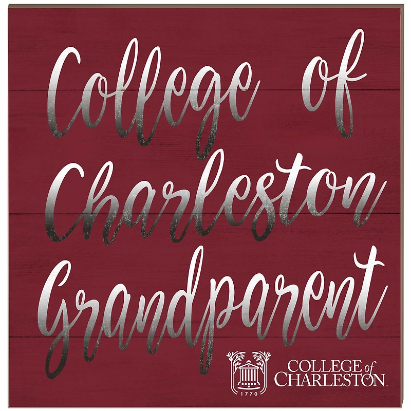 Charleston Cougars 10'' x 10'' Grandparent Plaque