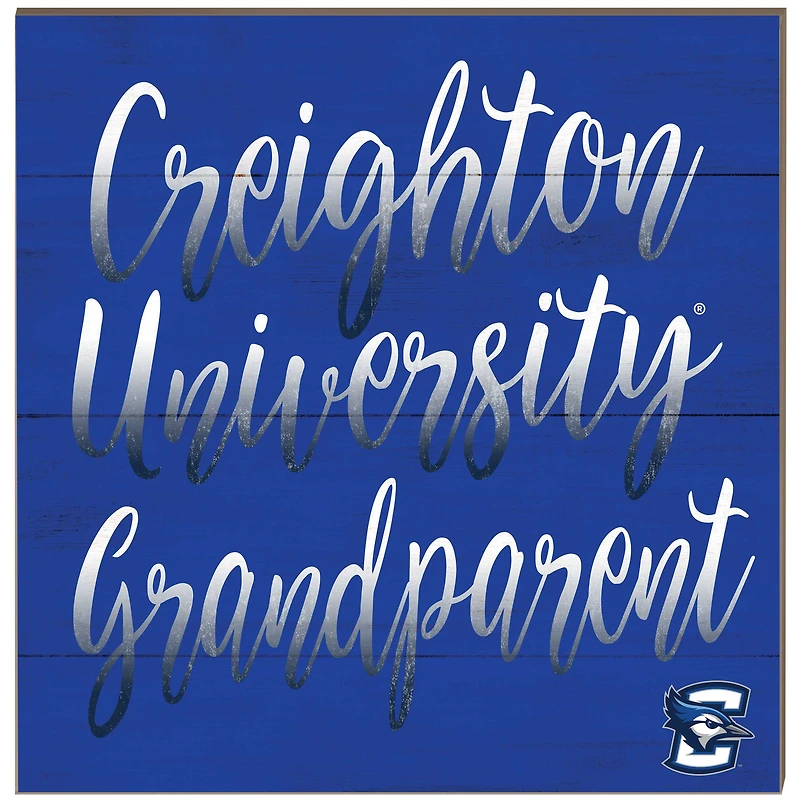 Creighton Bluejays 10'' x 10'' Grandparent Plaque