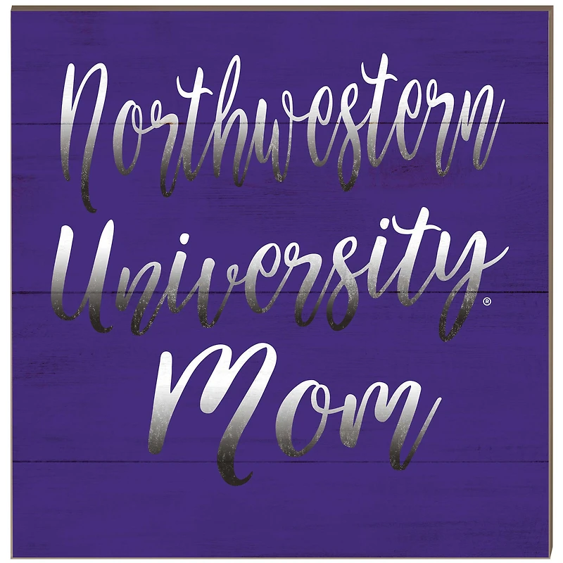 Northwestern Wildcats 10'' x 10'' Mom Plaque