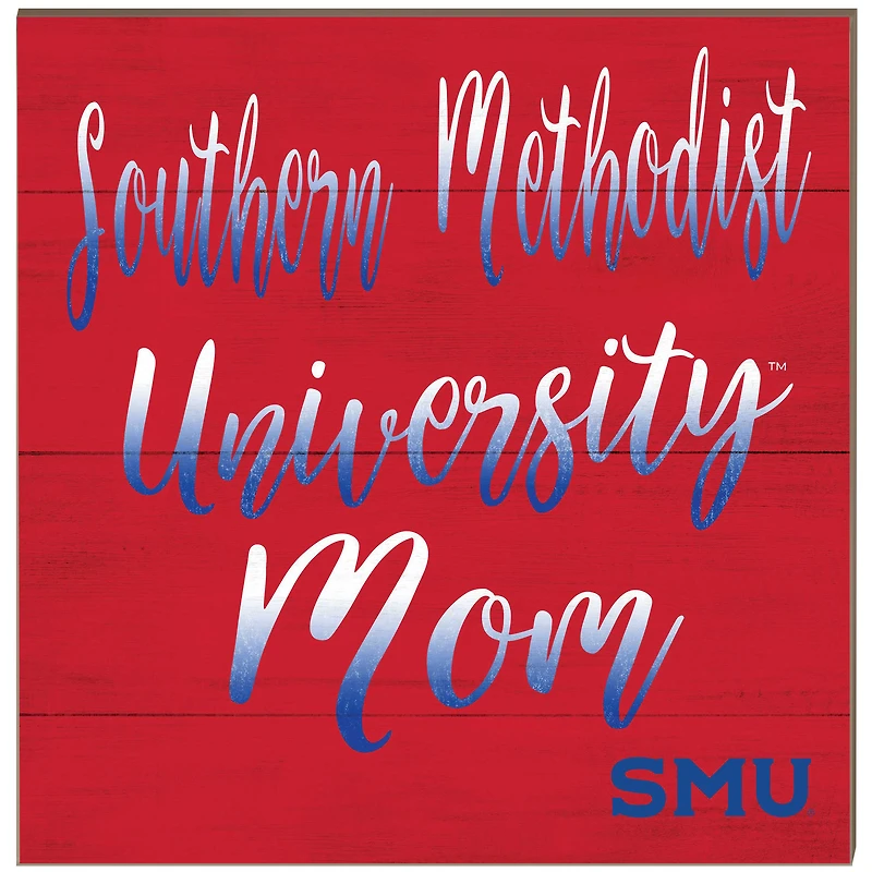 SMU Mustangs 10'' x 10'' Mom Plaque
