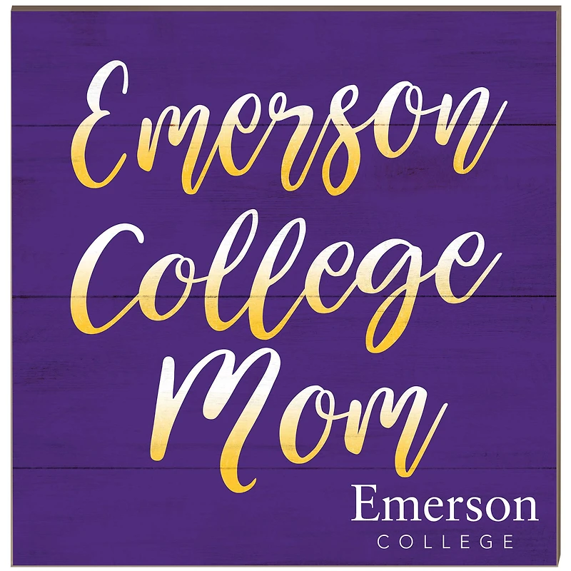 Emerson College Lions 10'' x 10'' Mom Plaque