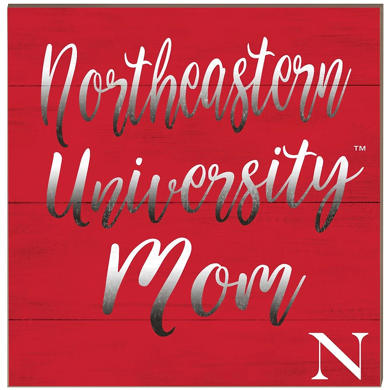 Northeastern Huskies 10'' x 10'' Mom Plaque