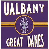 UAlbany Great Danes 10'' x 10'' Retro Team Sign