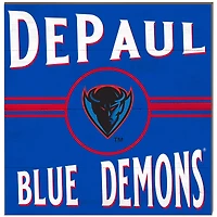 DePaul Blue Demons 10'' x 10'' Retro Team Sign