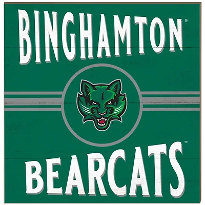 Binghamton Bearcats 10'' x 10'' Retro Team Sign