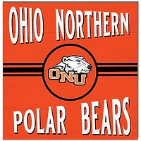 Ohio Northern Polar Bears 10'' x 10'' Retro Team Sign