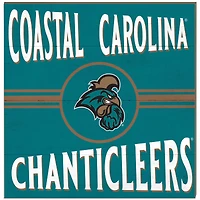 Coastal Carolina Chanticleers 10'' x 10'' Retro Team Sign