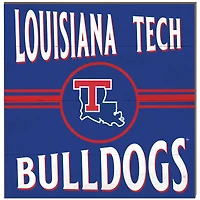 Louisiana Tech Bulldogs 10'' x 10'' Retro Team Sign