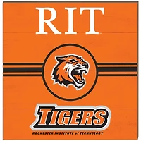 Rochester Institute of Technology Tigers 10'' x 10'' Retro Team Sign