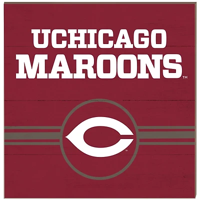 UChicago Maroons 10'' x 10'' Retro Team Sign