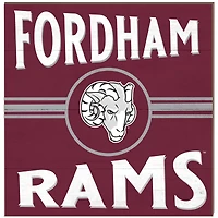 Fordham Rams 10'' x 10'' Retro Team Sign