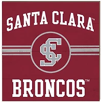 Santa Clara Broncos 10'' x 10'' Retro Team Sign