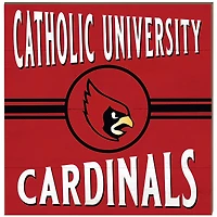 Catholic University Cardinals 10'' x 10'' Retro Team Sign
