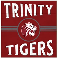 Trinity Tigers 10'' x 10'' Retro Team Sign