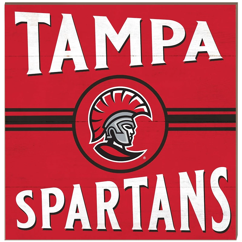 University of Tampa Spartans 10'' x 10'' Retro Team Sign