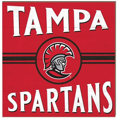 University of Tampa Spartans 10'' x 10'' Retro Team Sign