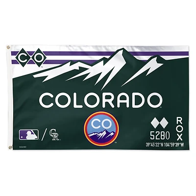 WinCraft Colorado Rockies 3' x 5' Single-Sided City Connect Deluxe Flag