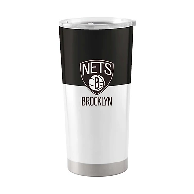 Brooklyn Nets 20oz. Colorblock Stainless Steel Tumbler