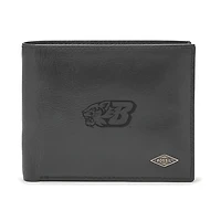 Men's Fossil Binghamton Bearcats Leather Ryan RFID Passcase Wallet