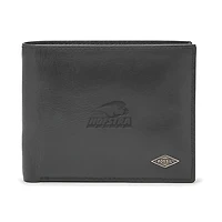 Men's Fossil Black Hofstra University Pride Leather Ryan RFID Passcase Wallet