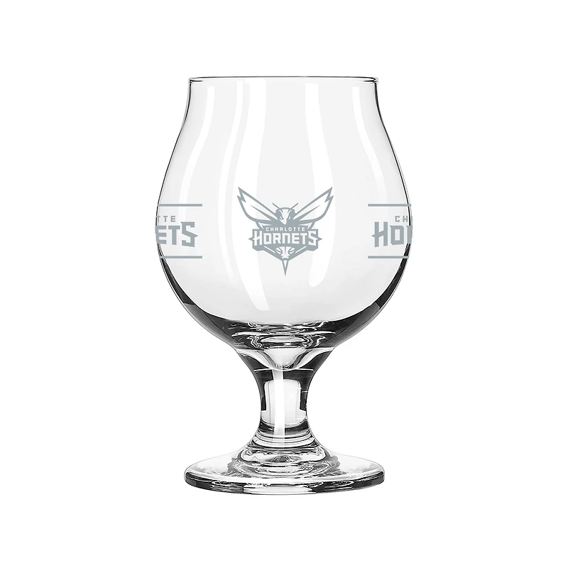 Charlotte Hornets 16oz. Belgium Glass