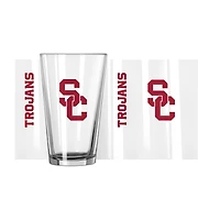 USC Trojans 16oz. Team Bold Wordmark Game Day Pint Glass