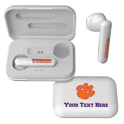 Clemson Tigers Personalized True Wireless Earbuds