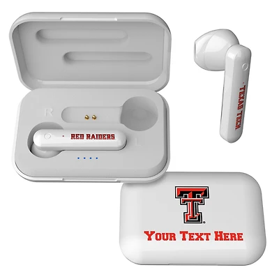 Texas Tech Red Raiders Personalized True Wireless Earbuds