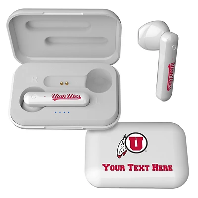 Utah Utes Personalized True Wireless Earbuds