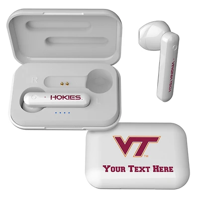 Virginia Tech Hokies Personalized True Wireless Earbuds