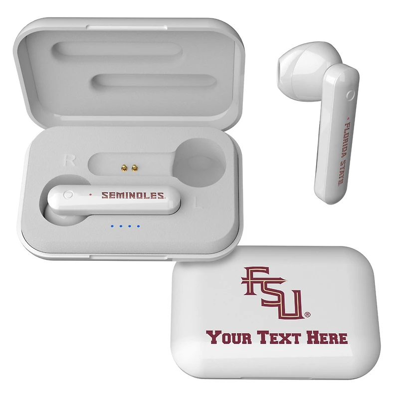 Florida State Seminoles Alternate Logo Personalized True Wireless Earbuds