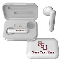 Florida State Seminoles Alternate Logo Personalized True Wireless Earbuds