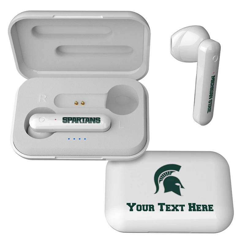 Michigan State Spartans Personalized True Wireless Earbuds