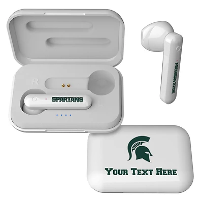 Michigan State Spartans Personalized True Wireless Earbuds