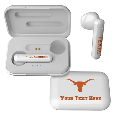 Texas Longhorns Personalized True Wireless Earbuds
