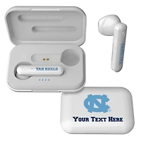 North Carolina Tar Heels Personalized True Wireless Earbuds