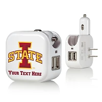 Iowa State Cyclones Personalized 2-In-1 USB Charger