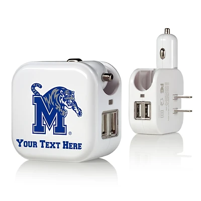 Memphis Tigers Personalized 2-In-1 USB Charger