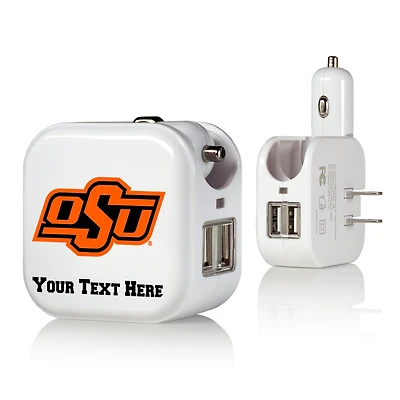 Oklahoma State Cowboys Personalized 2-In-1 USB Charger