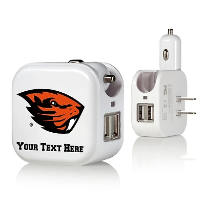Oregon State Beavers Personalized 2-In-1 USB Charger